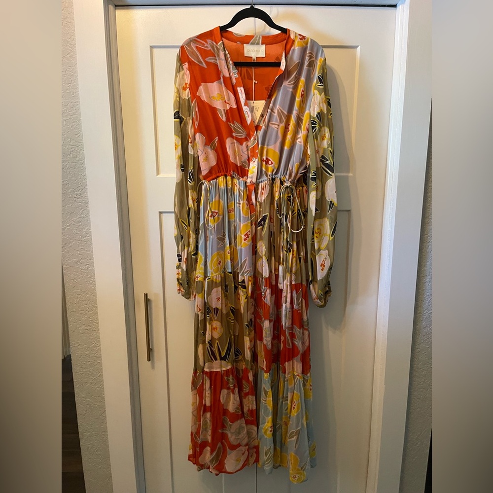 Carolina K Josefina Mixed Print Dress XL NWT - Picture 2 of 4